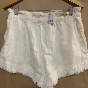 Urban outfitters ivory cotton shorts
